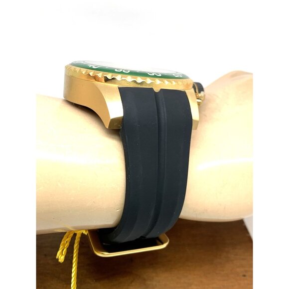 Invicta Men's Watch 35661 Pro Diver Quartz Gold Black Green Bezel Rubber Band - Picture 13 of 15